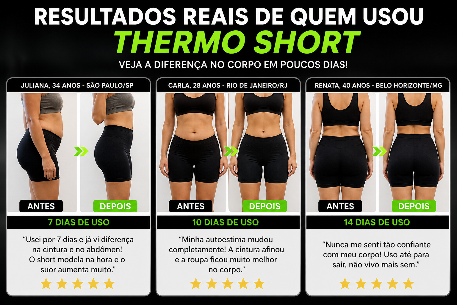 Resultados reais